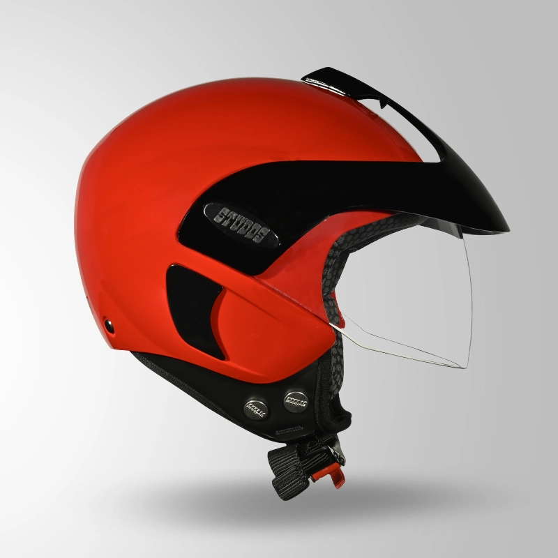 MARSHALL KIDS SPORTS RED WITH BLACK SUN PEAK LEFT VIEW