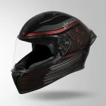 Black & Lava Red