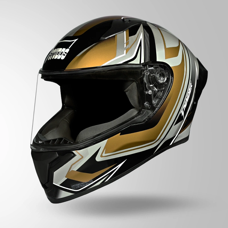 THUNDER D9 FLASH DECOR BLACK & GOLDEN ISO VIEW