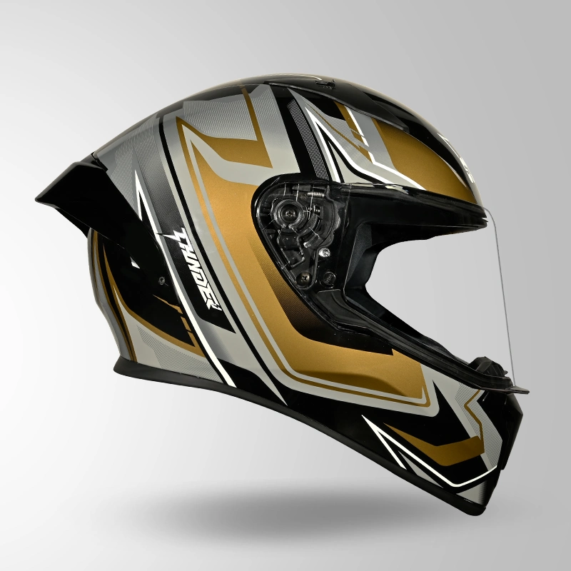 THUNDER D9 FLASH DECOR BLACK & GOLDEN RIGHT VIEW