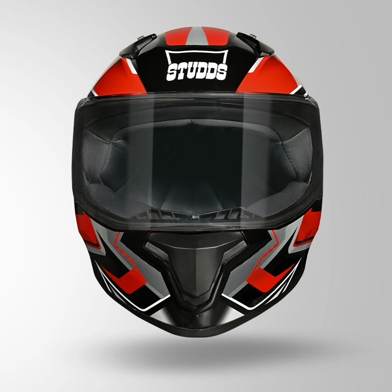 THUNDER D9 FLASH DECOR BLACK & RED FRONT VIEW