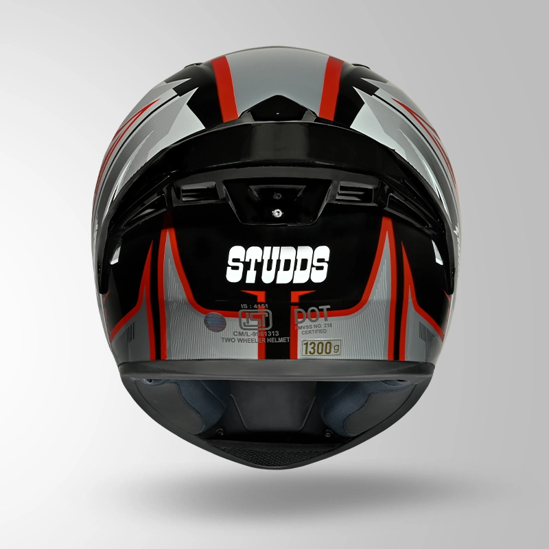 THUNDER D9 FLASH DECOR BLACK & RED BACK VIEW
