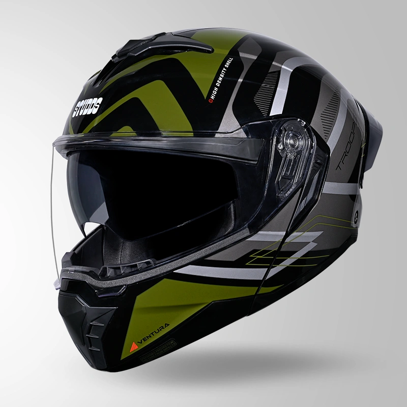 TROOPER D3 VENTURA DECOR BLACK & GREEN ISO VIEW