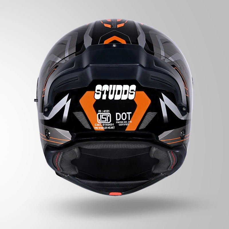 TROOPER D3 VENTURA DECOR BLACK & ORANGE BACK VIEW