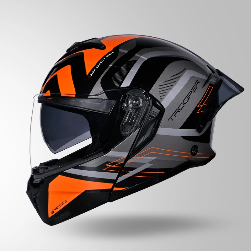 TROOPER D3 VENTURA DECOR BLACK & ORANGE LEFT VIEW