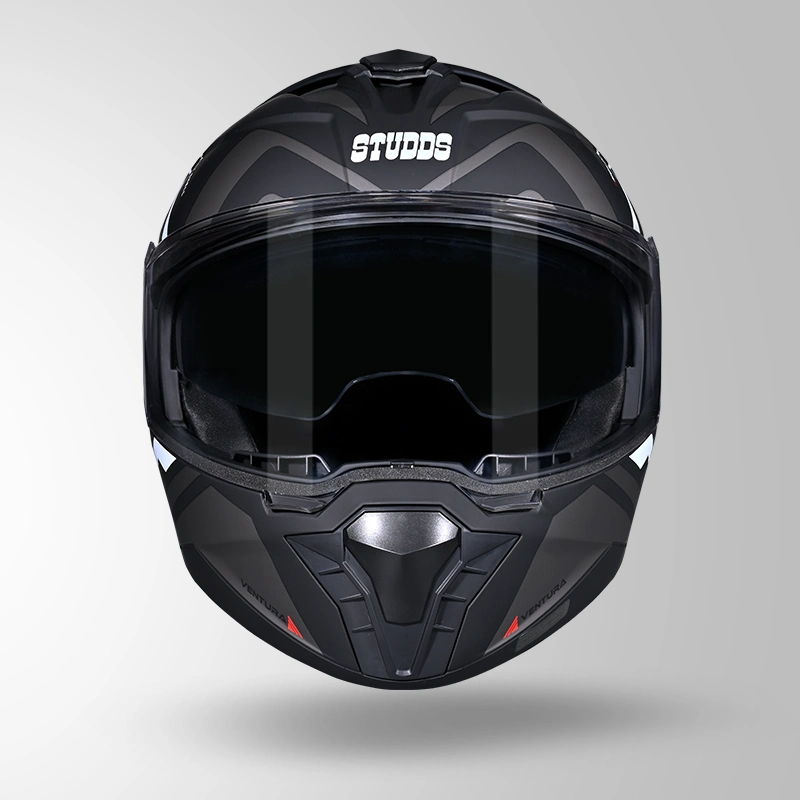 TROOPER D3 VENTURA DECOR MATT BLACK & WHITE FRONT VIEW