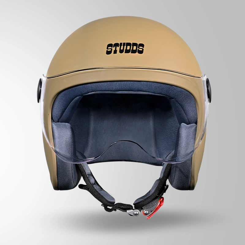JET DESERT STORM WITH SHORT VISOR FRONT VIEW