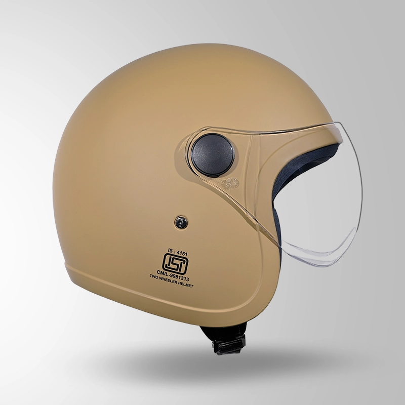 JET DESERT STORM WITH SHORT VISOR LEFT VIEW