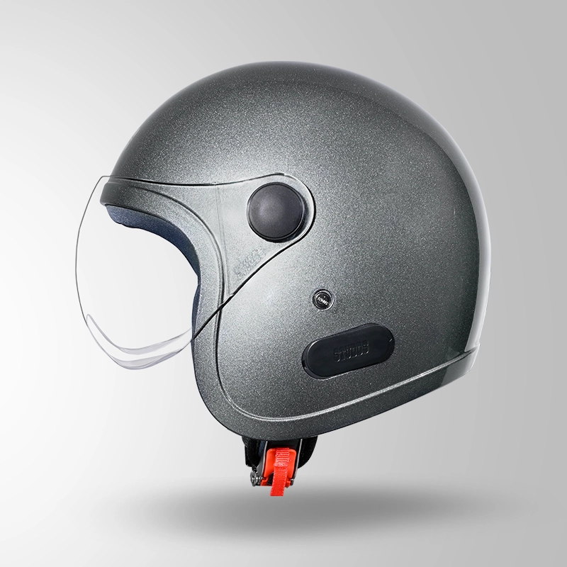 JET GUN GREY WITH SHORT VISOR RIGHT VIEW