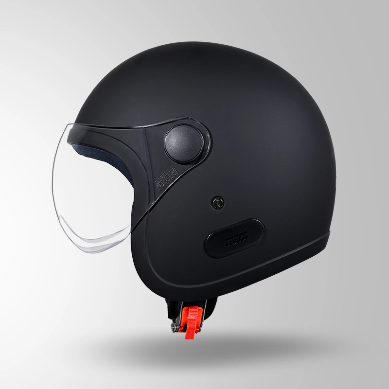 JET MATT BLACK WITH SHORT VISOR RIGHT VIEW