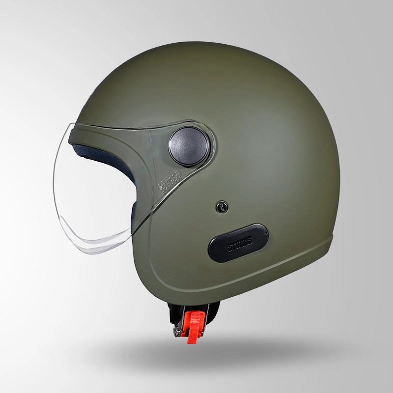 JET MILITARY GREEN WITH SHORT VISOR RIGHT VIEW