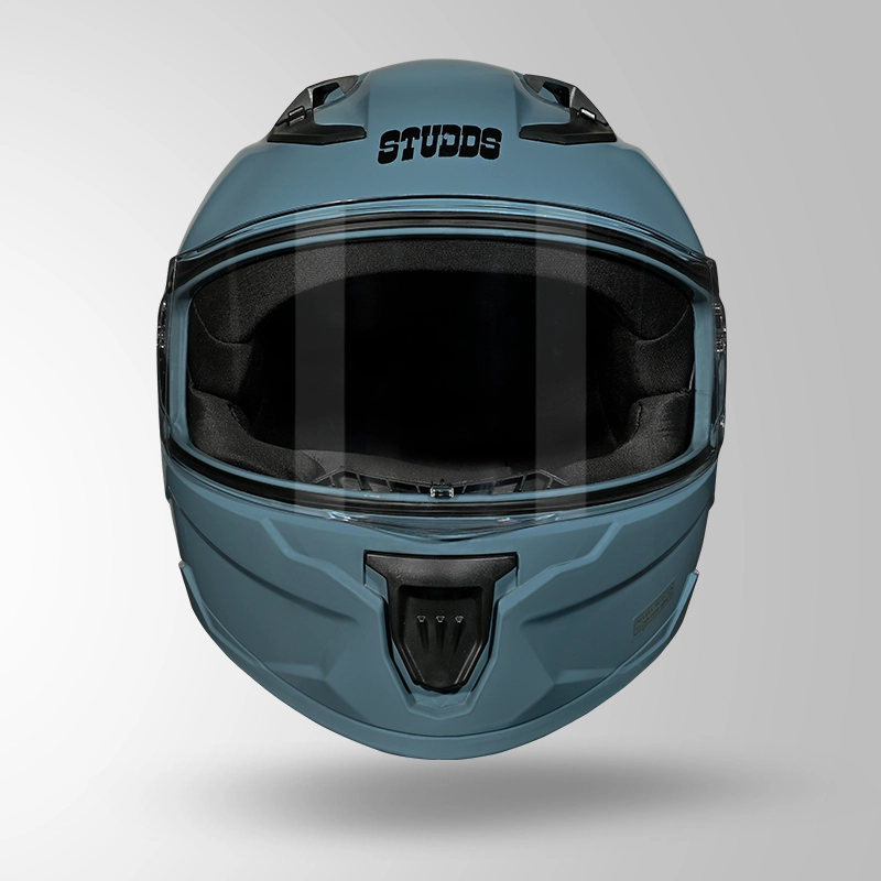 RAIDER SUPER SHARK SKIN BLUE FRONT VIEW