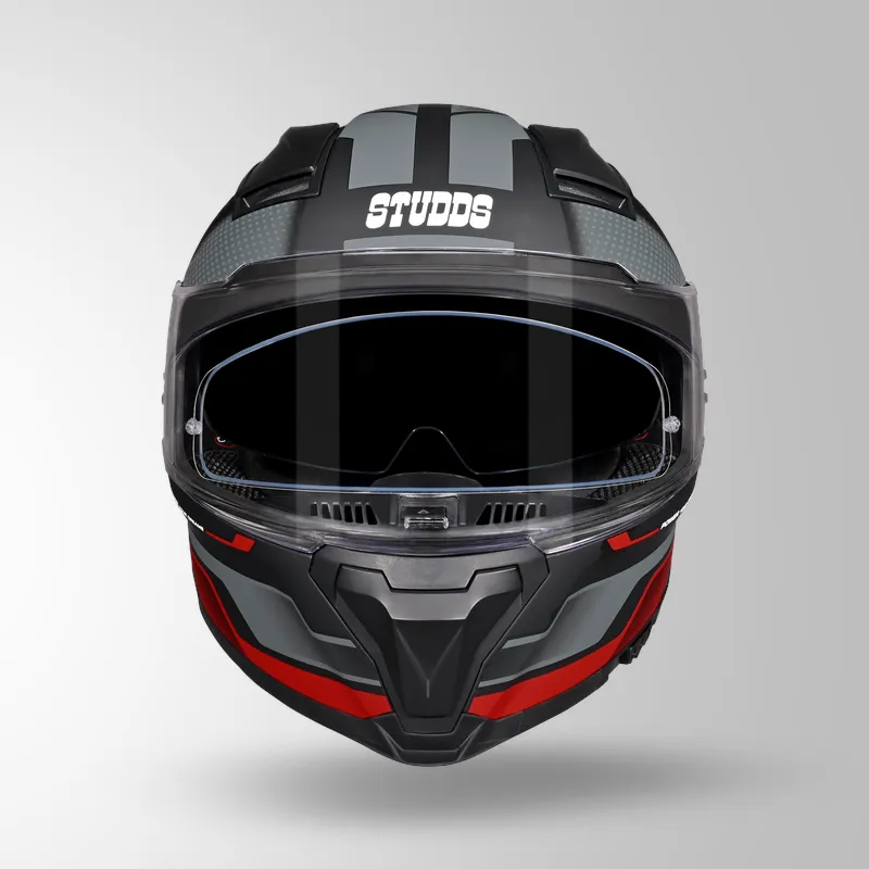 HELIOS D1 MATT BLACK-GREY & RED (2)