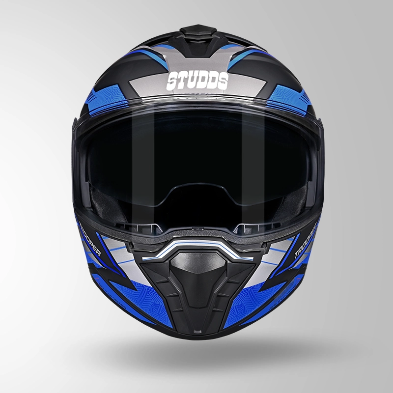 TROOPER D4 MATT BLACK GREY & BLUE (2)