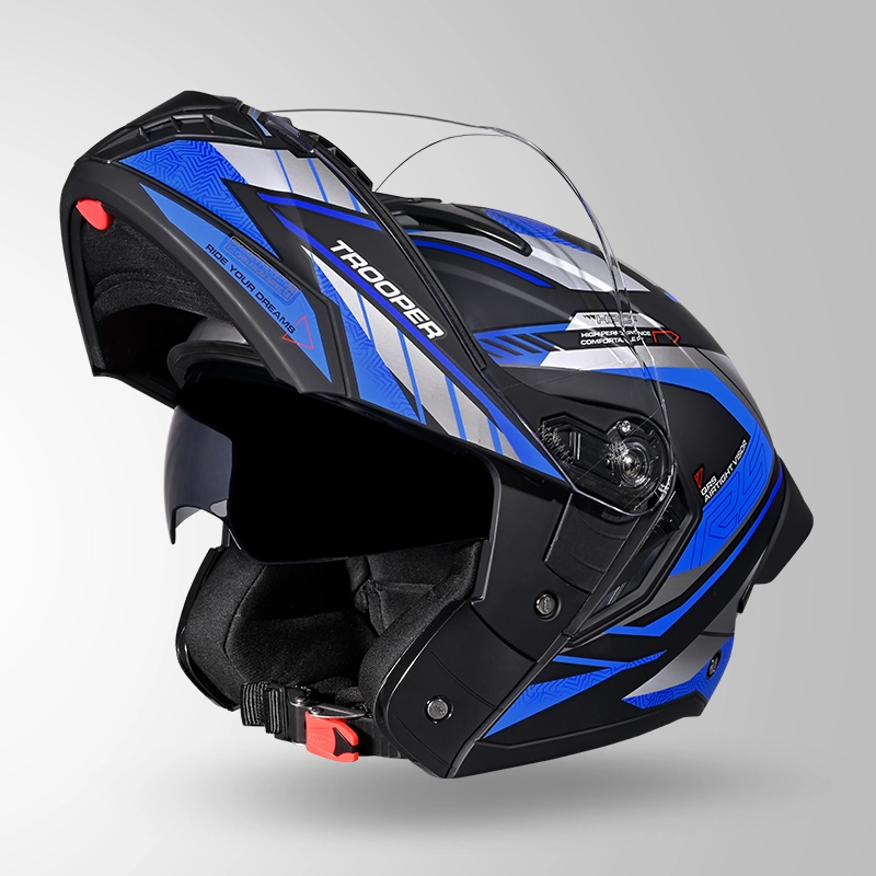 TROOPER D4 MATT BLACK GREY & BLUE (4)