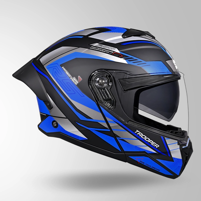 TROOPER D4 MATT BLACK GREY & BLUE (6)