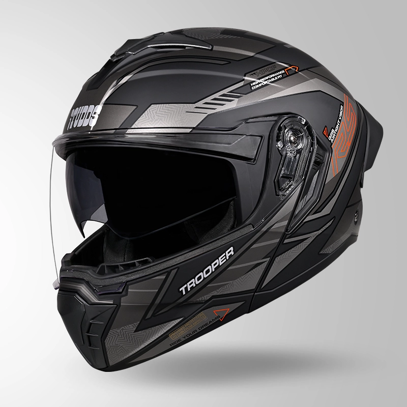 TROOPER D4 MATT BLACK ORANGE & GREY (4)