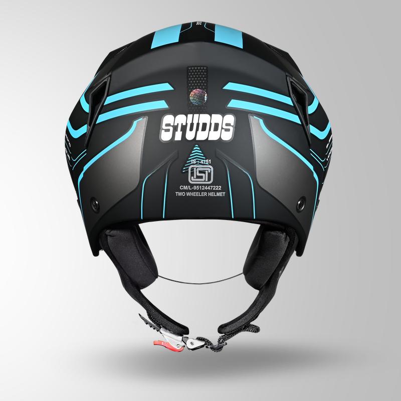 VOGUE D1 SQUARE MATT BLACK PASTEL BLUE N1 BACK