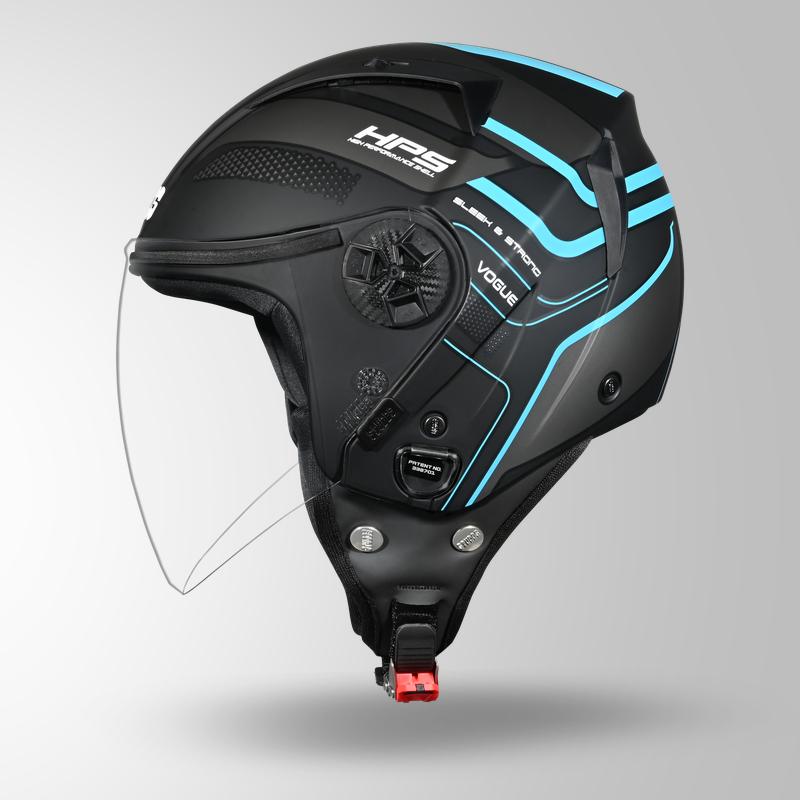 VOGUE D1 SQUARE MATT BLACK PASTEL BLUE N1 LEFT
