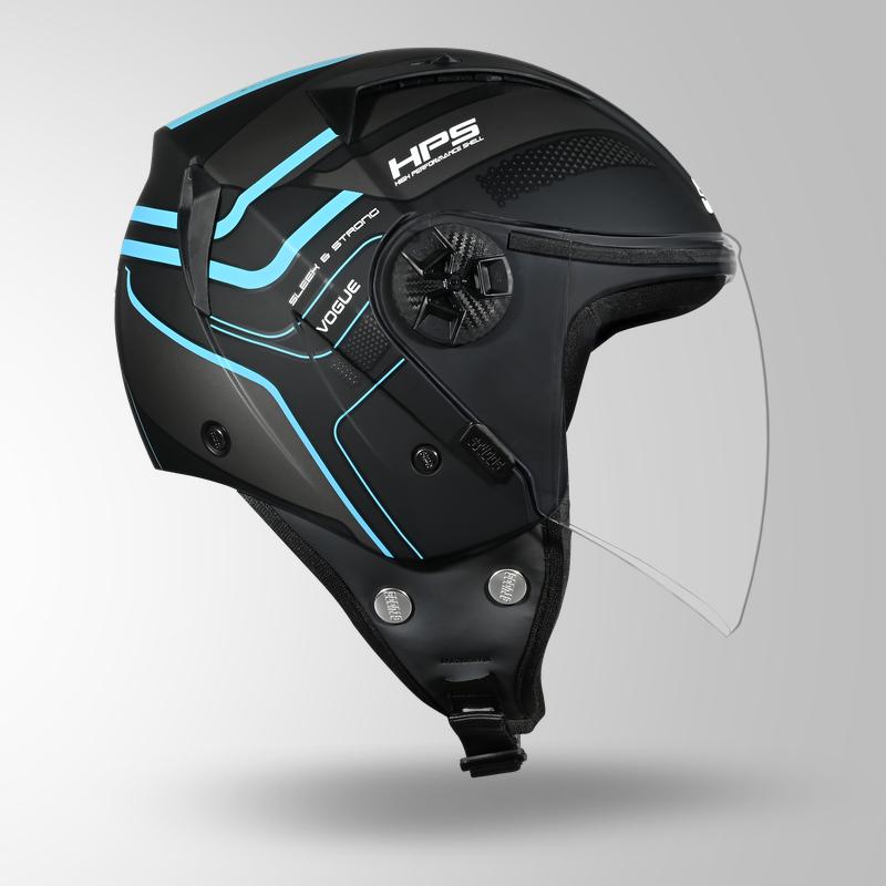 VOGUE D1 SQUARE MATT BLACK PASTEL BLUE N1 RIGHT