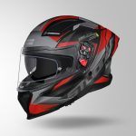 Matt Black / Grey & Red