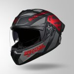 Matt Black & Red Chrome