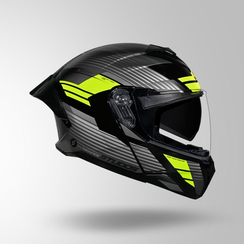 TROOPER TRAIL BLACK-GREYFLUORESCENT YELLOW RIGHT