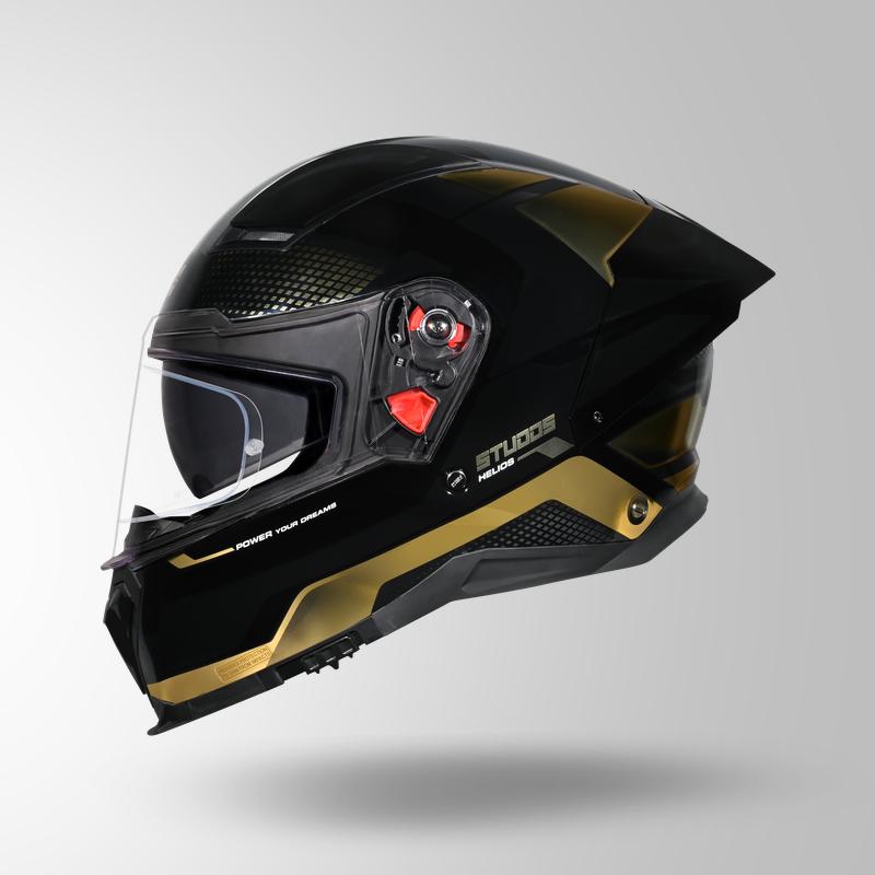 HELIOS ASPHALT BLACK N12 GOLD CHROME LEFT