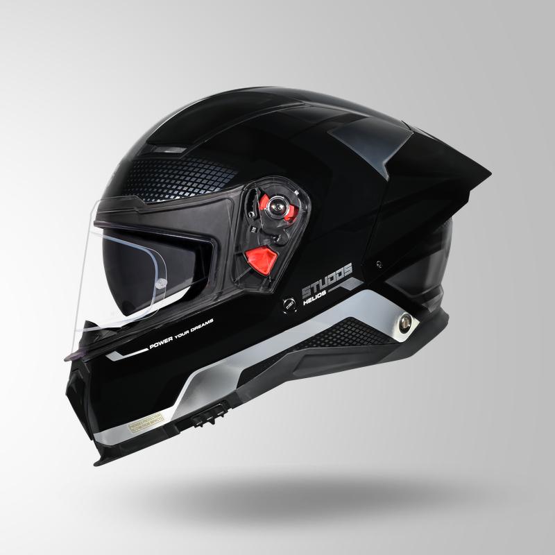 HELIOS ASPHALT BLACK N6 SILVER CHROME LEFT
