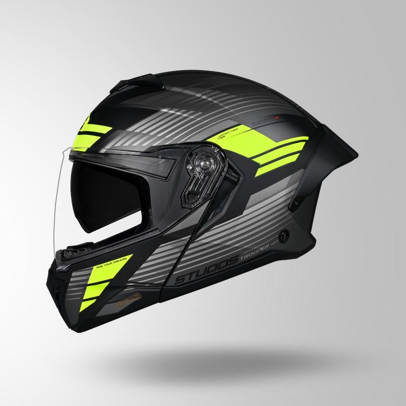MATT TROOPER TRAIL BLACK-GREYFLUORESCENT YELLOW LEFT