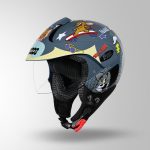 Sharkskin Blue & Grey / Yellow