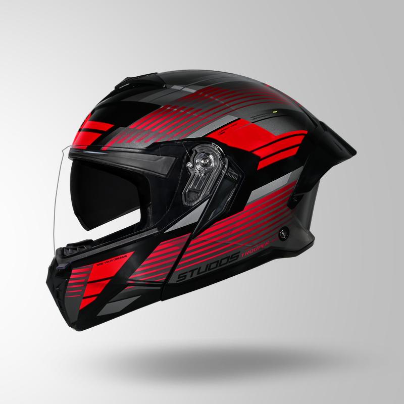 TROOPER TRAIL BLACK-GREY RED LEFT