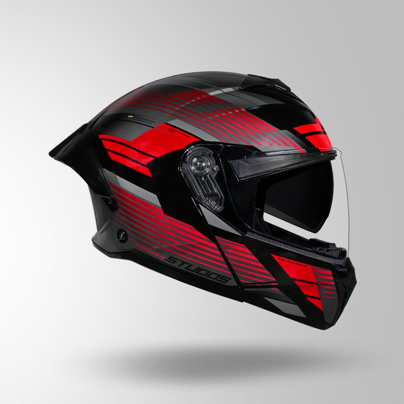 TROOPER TRAIL BLACK-GREY RED RIGHT