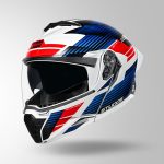 White & Blue / Red